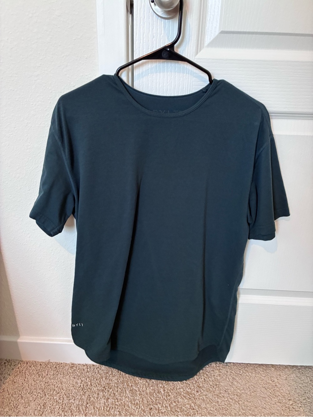 BYLT Basics Short Sleeve Crew Tee in Dark Teal